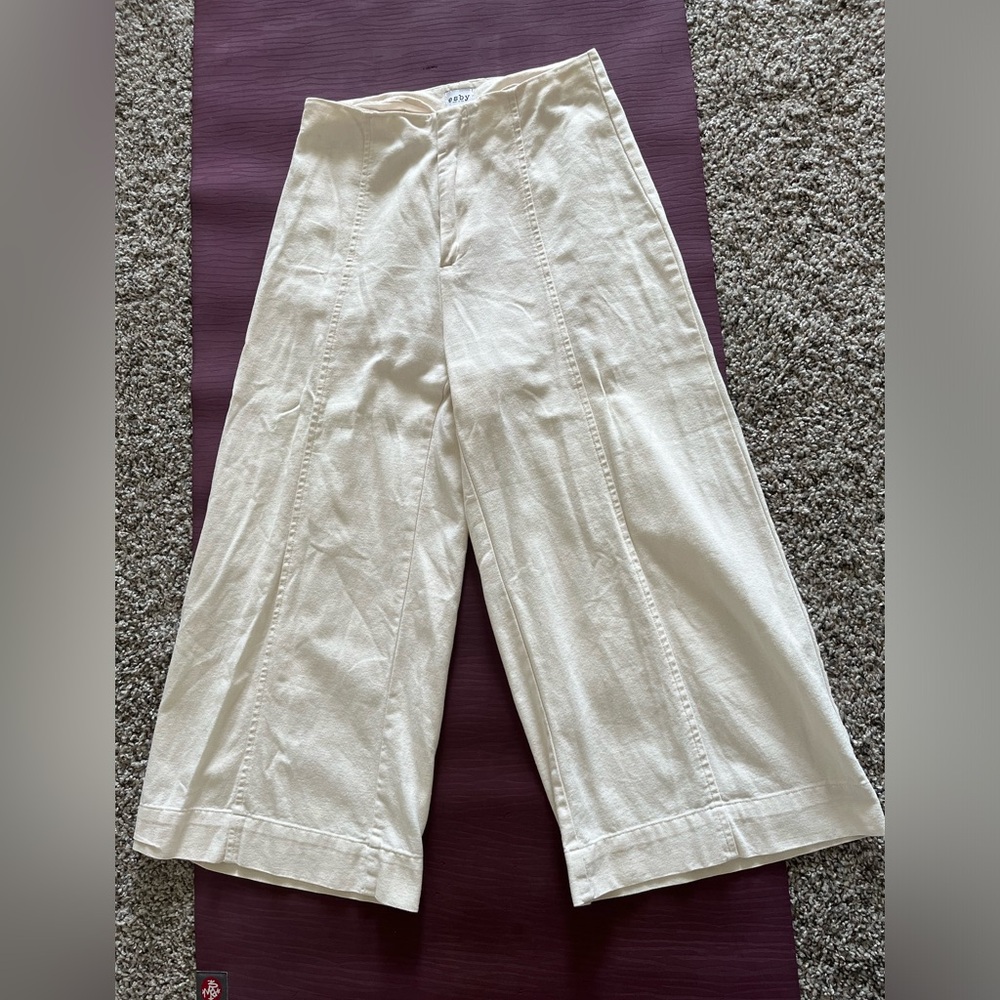 Esby high waisted canvas capri pants